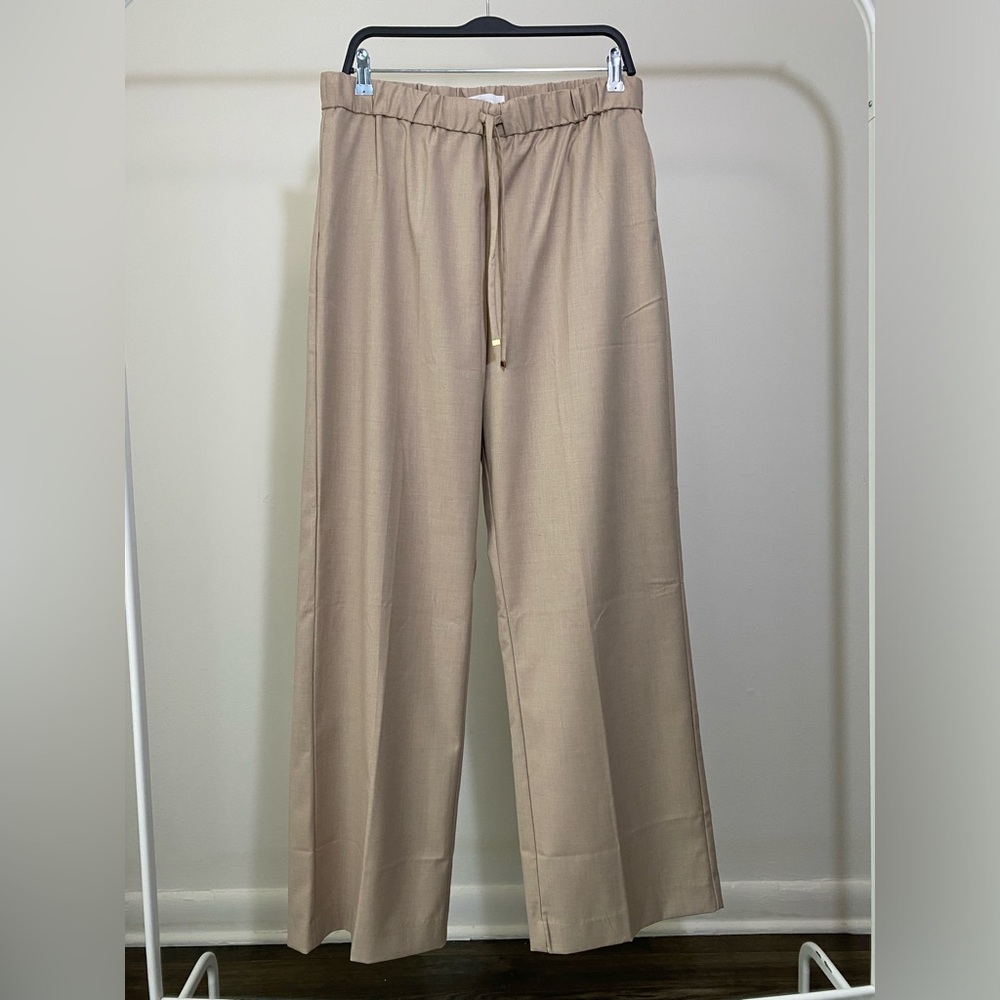 NWT Mango Women's Wideleg Trousers with Elastic Waist Size XL